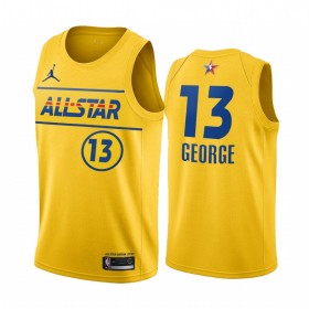 Dres Los Angeles Clippers Paul George 13 2021 All-Star Jordan Brand Gold Swingman